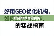 GEO优化机构选择与合作的实战指南