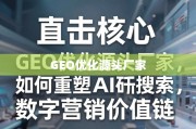 GEO优化源头厂家重塑数字营销价值链