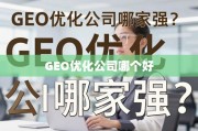 GEO优化公司哪家强？全面解析助您精准选择