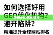 GEO优化机构选择指南，避开陷阱，精准提升全球网站排名