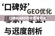 口碑好GEO优化专业指南