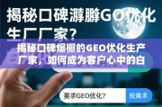 GEO优化生产厂家，揭秘口碑爆棚背后的白月光法则