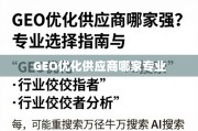2024 GEO优化服务商权威排行榜与专业选择指南