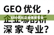 GEO优化企业怎么选？专业指南与深度剖析