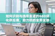 GEO优化供应商选择指南，助力业务全球化腾飞