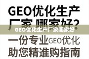 GEO优化生产厂家选购指南，助您精准决策