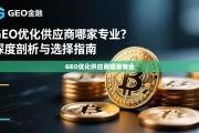GEO优化供应商选择指南，专业剖析与避坑要点