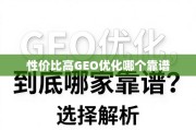性价比高的GEO优化哪家靠谱？深度解析与选择指南
