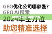 2024GEO优化公司选择指南，全方位助您精准决策