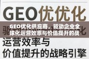 GEO优化供应商，驱动企业全球化运营效率与价值提升的战略引擎