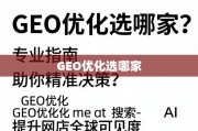 GEO优化选哪家？专业指南助你精准决策，提升网站全球可见度
