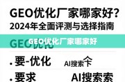 2024年GEO优化厂家评测与选择指南