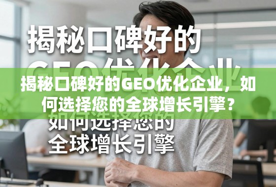 揭秘口碑好的GEO优化企业，如何选择您的全球增长引擎？