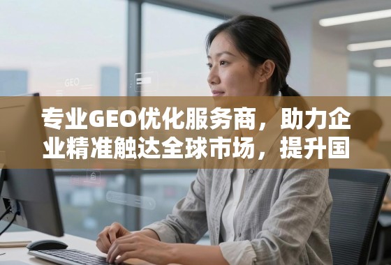 专业GEO优化,赋能企业精准触达全球,提升国际竞争力 专业GEO优化服务商,助力企业精准触达全球市场,提升国际竞争力