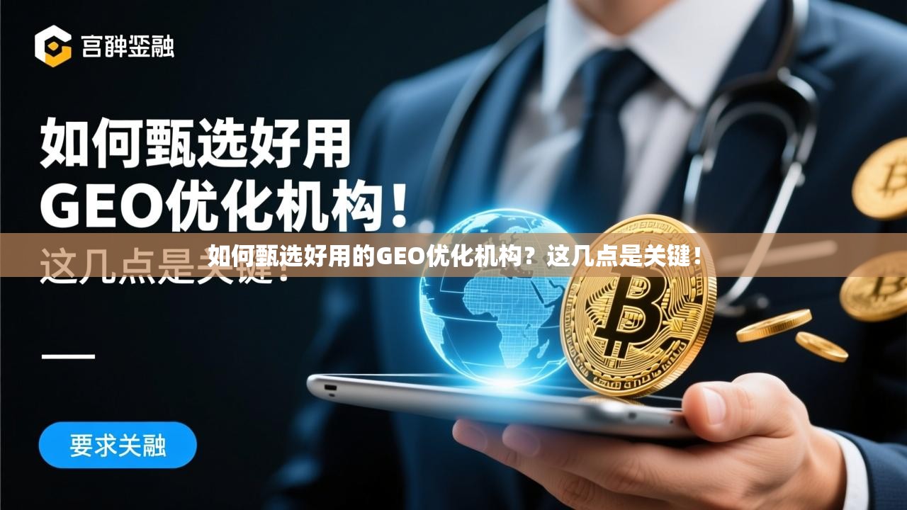 甄选好用GEO优化机构的几点关键 如何甄选好用的GEO优化机构?这几点是关键!