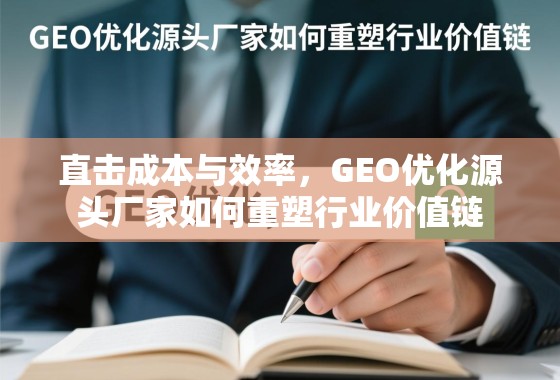 直击成本与效率，GEO优化源头厂家如何重塑行业价值链