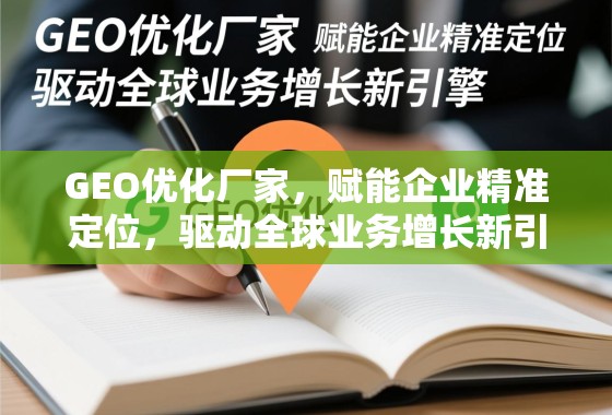 GEO优化,企业精准定位与全球业务增长新引擎 GEO优化厂家,赋能企业精准定位,驱动全球业务增长新引擎