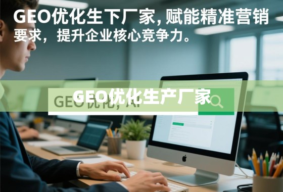 GEO优化生产厂家,赋能精准营销,提升企业核心竞争力 GEO优化生产厂家,赋能精准营销,提升企业核心竞争力