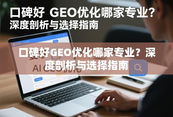 口碑好GEO优化哪家专业？深度剖析与选择指南