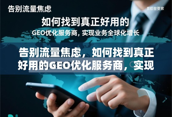 告别流量焦虑，如何找到真正好用的GEO优化服务商，实现业务全球化增长