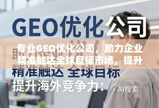 专业GEO优化公司，助力企业精准触达全球目标市场，提升海外竞争力