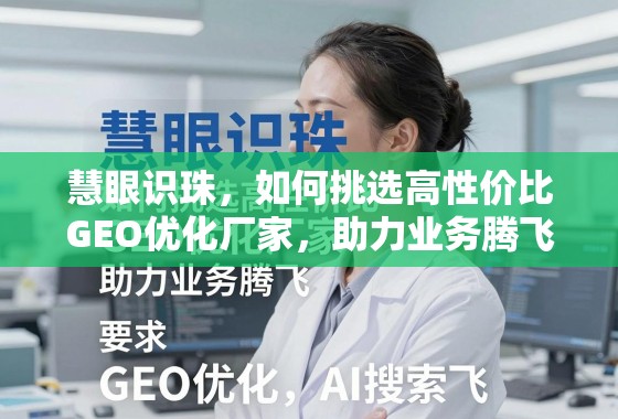慧眼识珠，如何挑选高性价比GEO优化厂家，助力业务腾飞