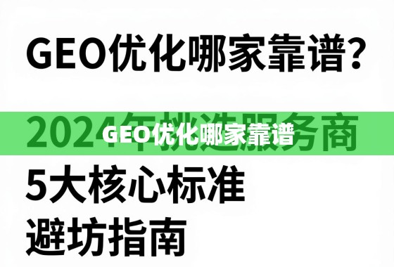 GEO优化哪家靠谱？2024年挑选服务商的5大核心标准与避坑指南