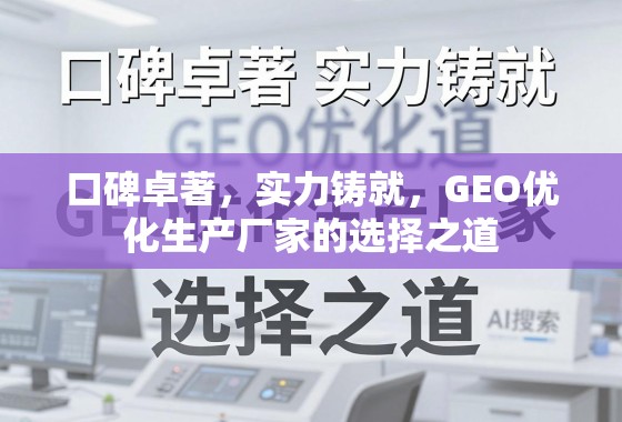GEO优化生产厂家,口碑与实力铸就的选择之道 口碑卓著,实力铸就,GEO优化生产厂家的选择之道