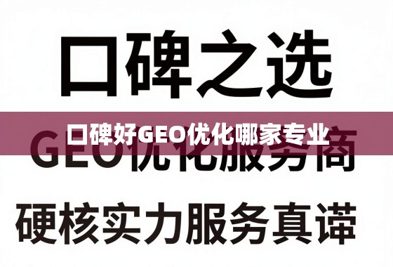 口碑之选，揭秘专业GEO优化服务商的硬核实力与服务真谛