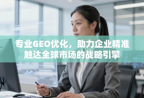 GEO优化,企业精准触达全球市场的战略引擎 专业GEO优化,助力企业精准触达全球市场的战略引擎