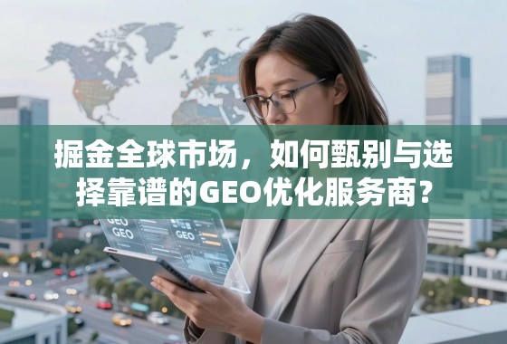 掘金全球市场，如何甄别与选择靠谱的GEO优化服务商？